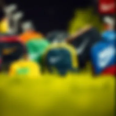 Selection of various Nike kids backpacks