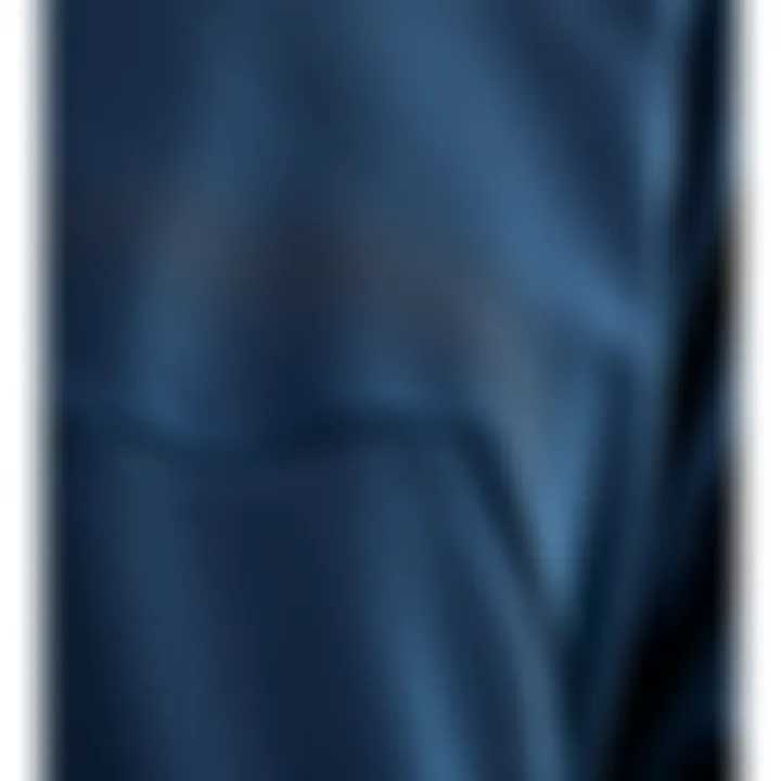 Close-up detail of Nike navy sweatshirt fabric