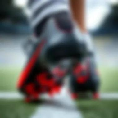 Design Excellence in Sports Footwear Close-up view of the innovative design of Nike Marvel cleats