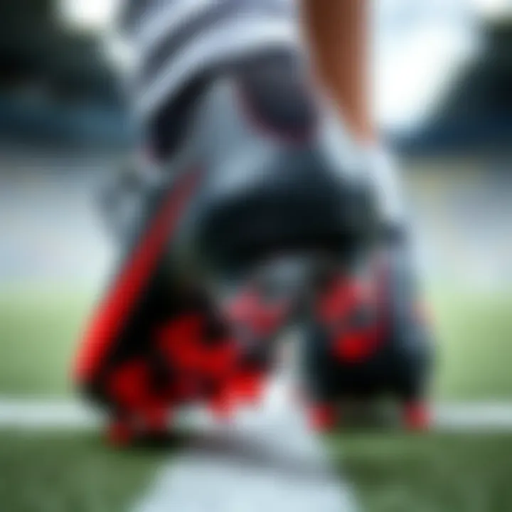 Design Excellence in Sports Footwear Close-up view of the innovative design of Nike Marvel cleats