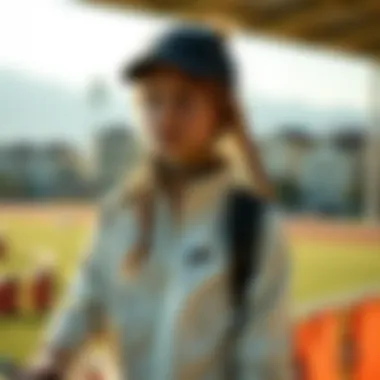 A girl enjoying outdoor sports in Nike clothing