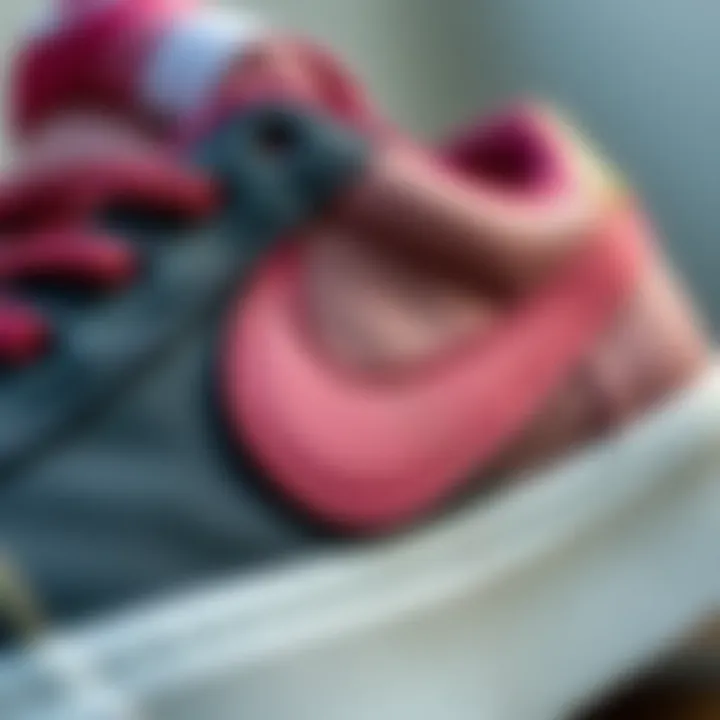 Detailed view of the materials used in the Nike SB Blazer