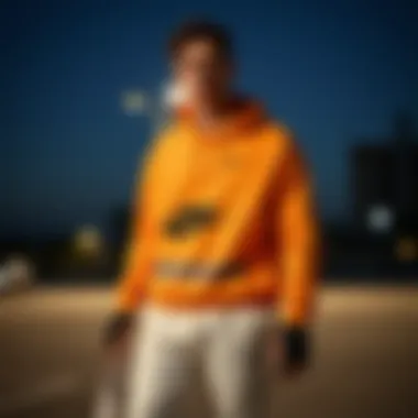 Trendy outfit combining sport and style