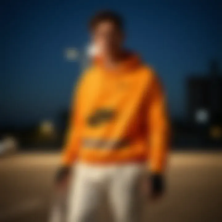 Trendy outfit combining sport and style