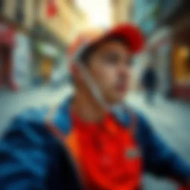 A vibrant lifestyle scene featuring Lacoste clothing