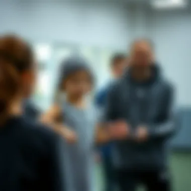 Parents encouraging their kids to exercise