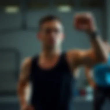 Visual depiction of a person engaging in physical activity, emphasizing energy and performance increase