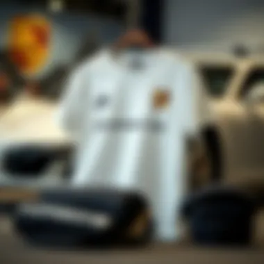 Care Tips for Porsche T-Shirts Tips for caring for Porsche t-shirts displayed on a stylish background.