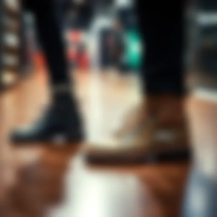 Stylish Puma boots on a wooden floor showcasing their design