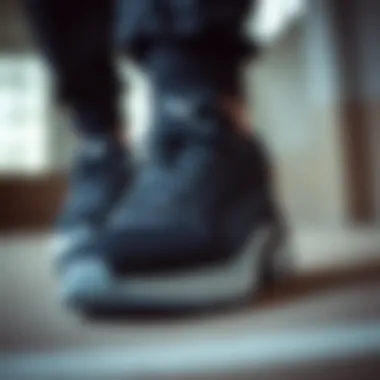 Close-up of Puma Caracal shoe material showcasing durability