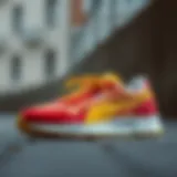 Vibrant Puma sneakers showcasing various color combinations