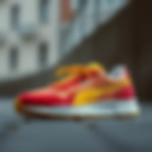 Vibrant Puma sneakers showcasing various color combinations