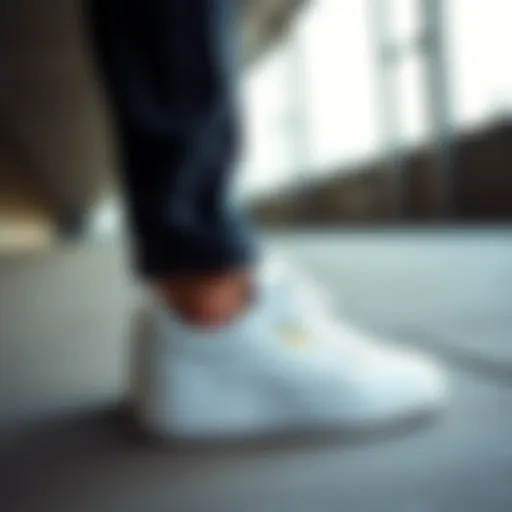 Stylish Puma white sneaker showcasing modern design
