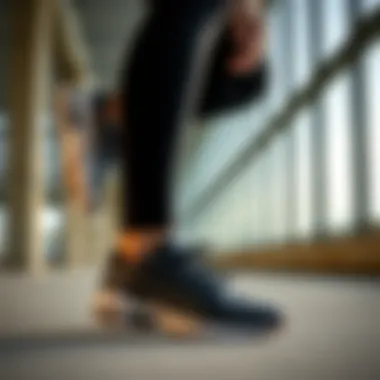 Active woman wearing Puma shoes during workout