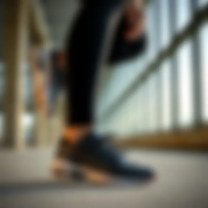 Active woman wearing Puma shoes during workout