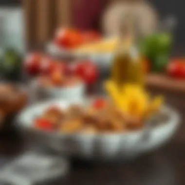 A well-balanced meal showcasing healthy ingredients