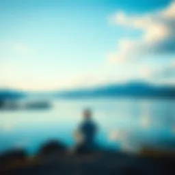 A serene landscape representing mental peace