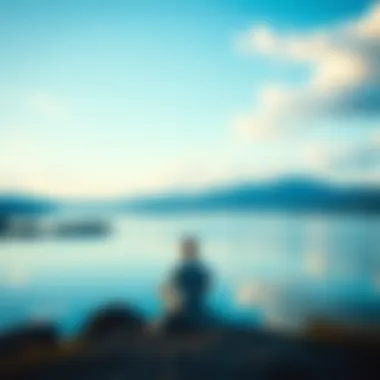 A serene landscape representing mental peace