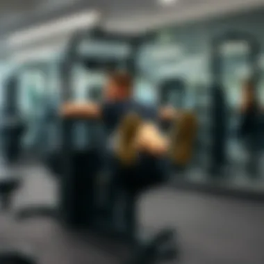 Leg Press machine in action