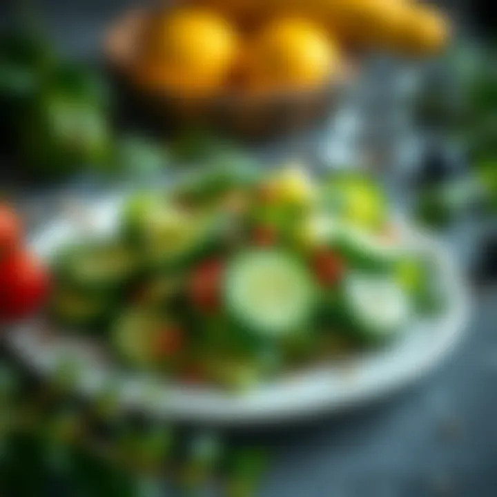 Herb-Infused Cucumber Salad Refreshing cucumber salad with herbs