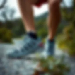 Dynamic outdoor activity showcasing Salomon Outline GTX