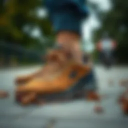 Elegant brown Skechers footwear suitable for athletic activities