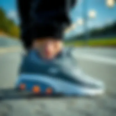 Comfortable shoe interior emphasizing cushioning technology