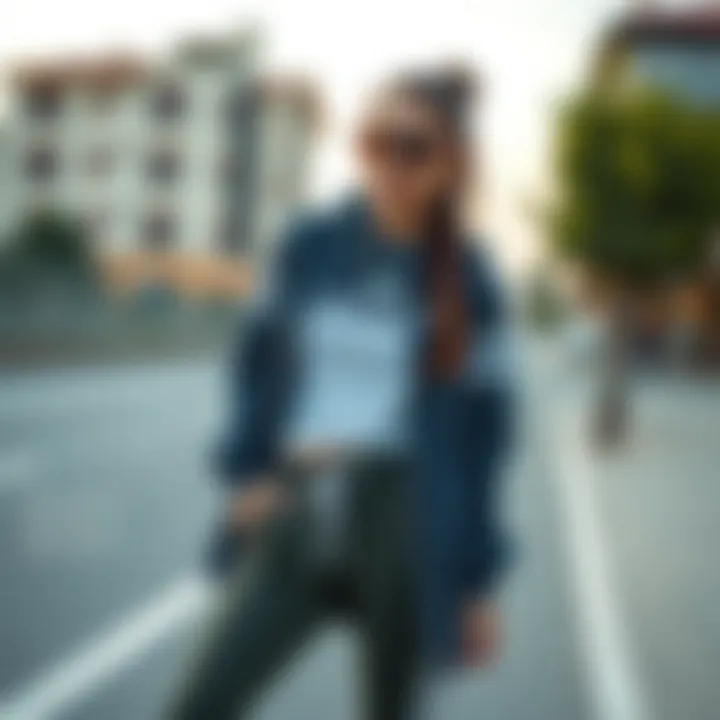 Fashionable sporty outfit with Skechers