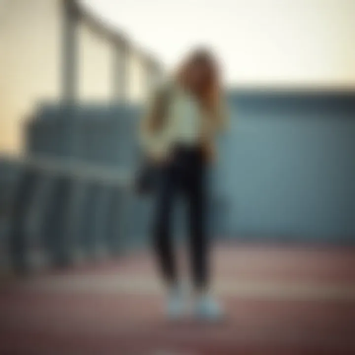 Fashionable outfit pairing with Skechers shoes