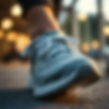 Close-up of the Skechers footbed for comfort