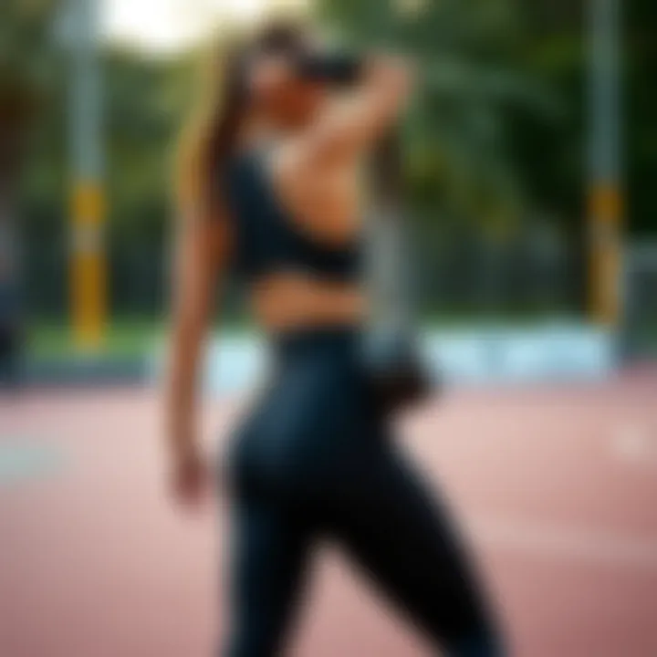 Stylish athletic wear designed for back support and mobility