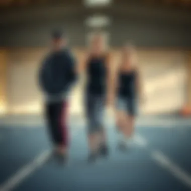 Trendy sports outfits coordinated for workouts