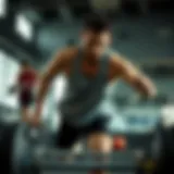 Dynamic workout session showcasing intensity and energy