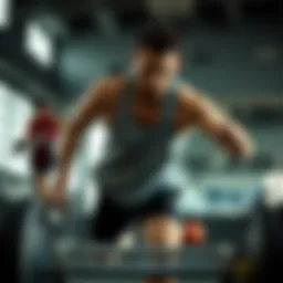 Dynamic workout session showcasing intensity and energy