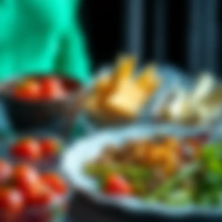 Healthy meals prepared for active lifestyle