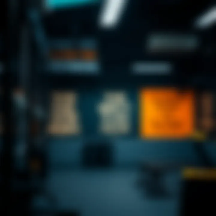 Motivational quotes displayed in a workout space