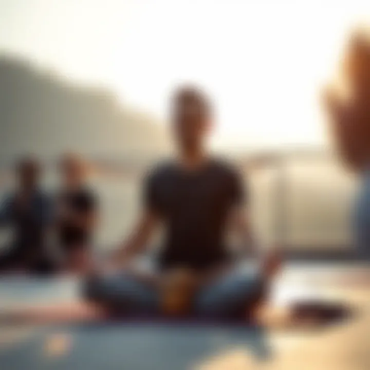 Meditation session for mental wellness