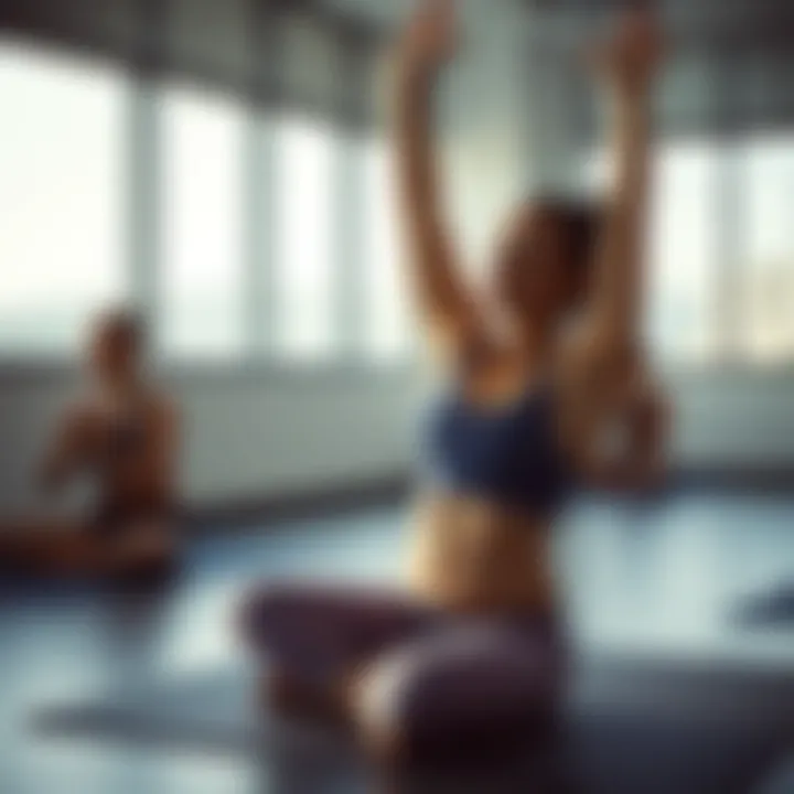 Yoga practice enhancing mental wellness