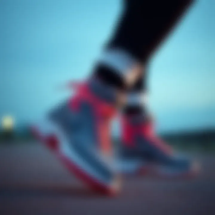 Stylish Nike boots paired with athletic wear