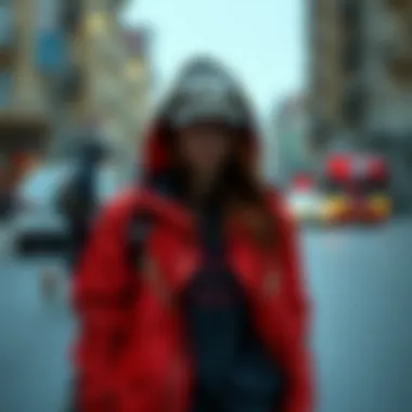 Layered outfit with Terrex rain jacket