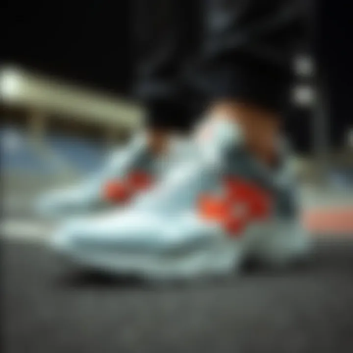 Trendy athletic footwear highlighting contemporary designs.