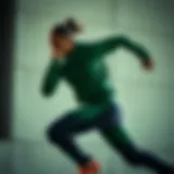 Dynamic movement showcasing Under Armour Bandit in action