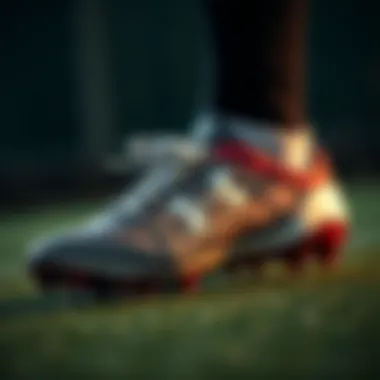 Close-up view of Under Armour footwear detailing