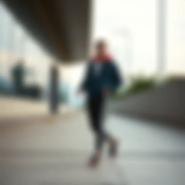 Fashionable outfit coordinated with V brand footwear