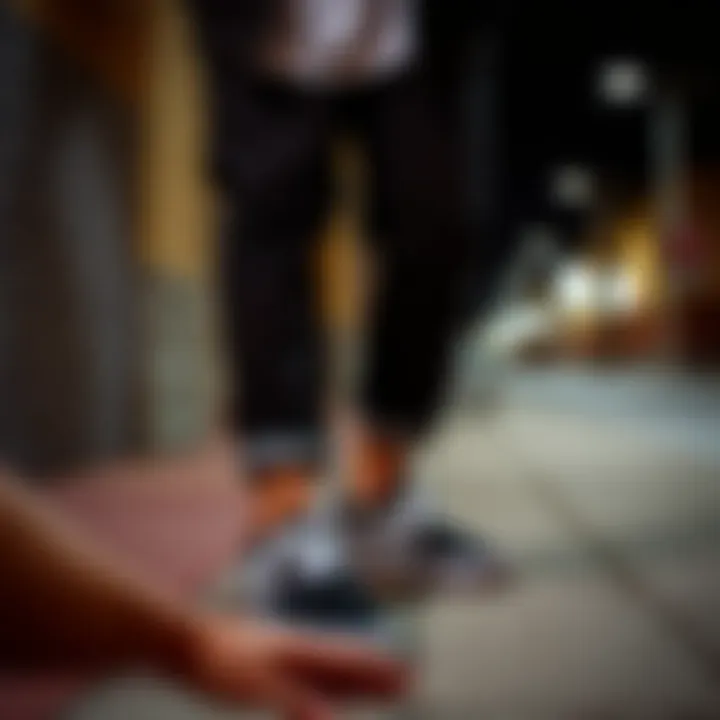 Stylish outfit paired with black Vans shoes