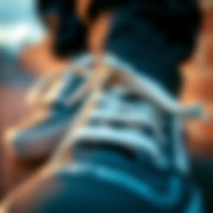 Close-up of Vans shoes highlighting quality materials