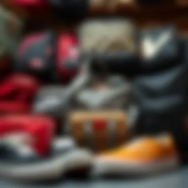 Vans bags displayed together highlighting variety of styles