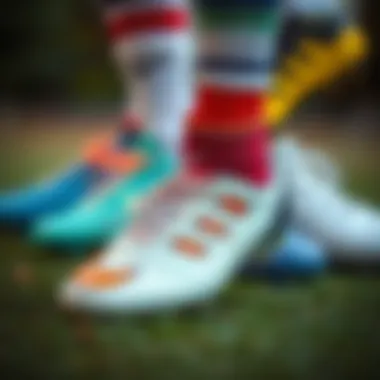 Diverse Brands and Models of Football Boots Different brands and models of football boots