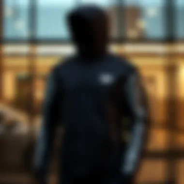 Trendy W jacket displayed in a modern setting