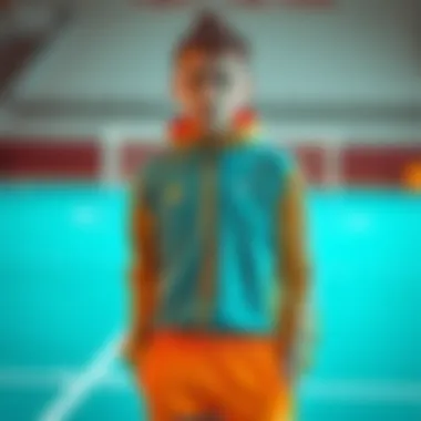 Young athlete showcasing stylish sportswear